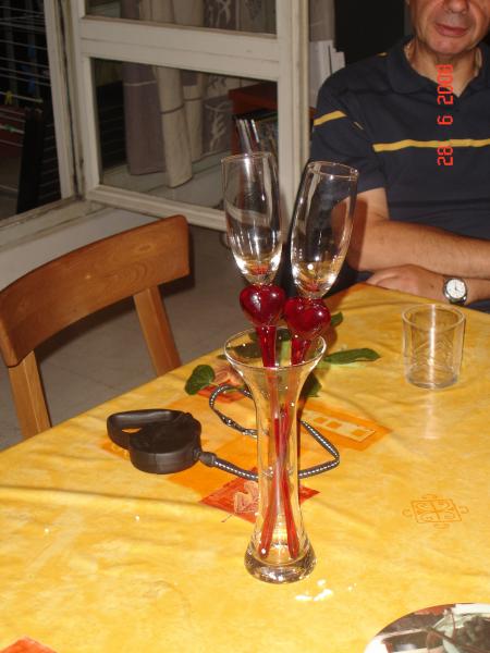 cadeau verre � champagne