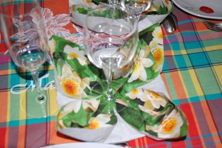 pliage de serviettes Fleur de Lys